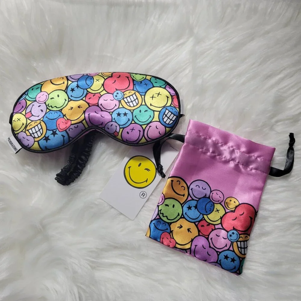 Smiley World Sleep Mask w/ Pouch